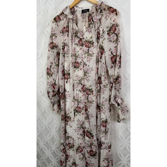 VICI x FATE Exclusive Countryside Floral Tiered Maxi Dress with Slip Size L NWT - Picture 13 of 13